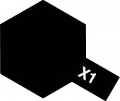 80001 - краска эмалевая, глянцевая, цвет: черный (X-1 Black), флакон: 10 мл.
